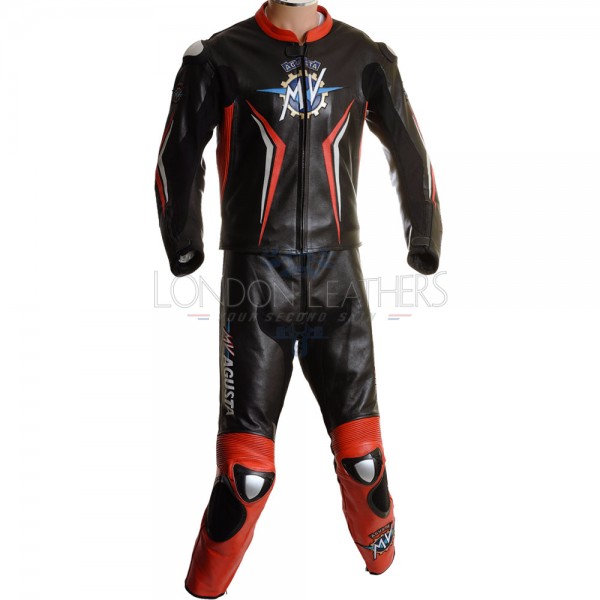 MV Agusta Corse Classic Race Replica Motorcycle Leather Suit